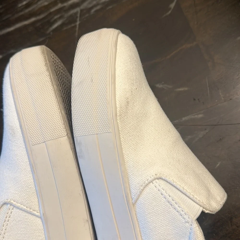 Steve Madden White Canvas Platform Loafers sneakers women size 7